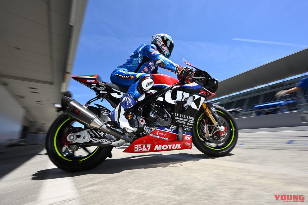 |ウイング付きの青いGSX-R1000Rが走った! チームスズキCNチャレンジが鈴鹿8耐の事前テストで総合7番手