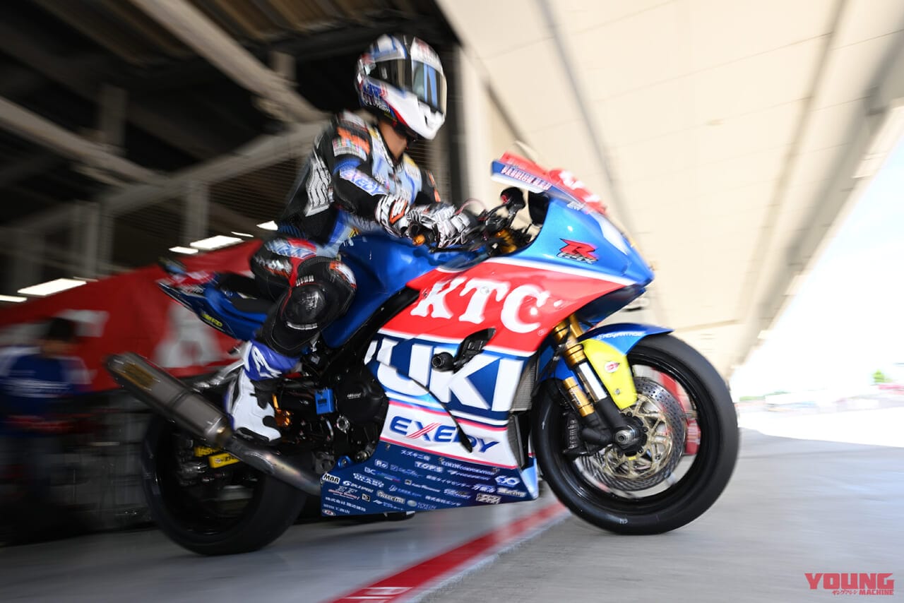 |ウイング付きの青いGSX-R1000Rが走った! チームスズキCNチャレンジが鈴鹿8耐の事前テストで総合7番手