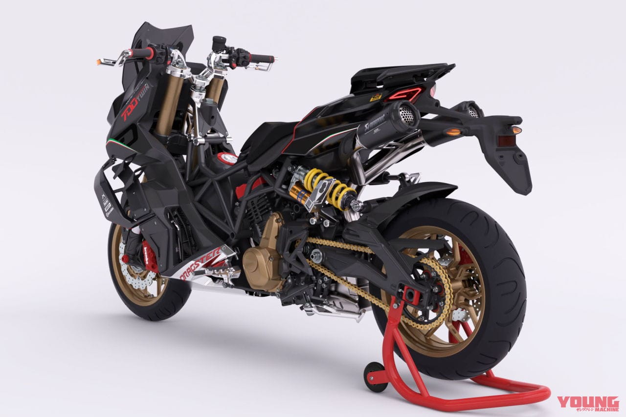 |最高速190km/hのメガスクーターだとぉ?! イタルジェット驚異の「ドラッグスター700ツイン」登場!