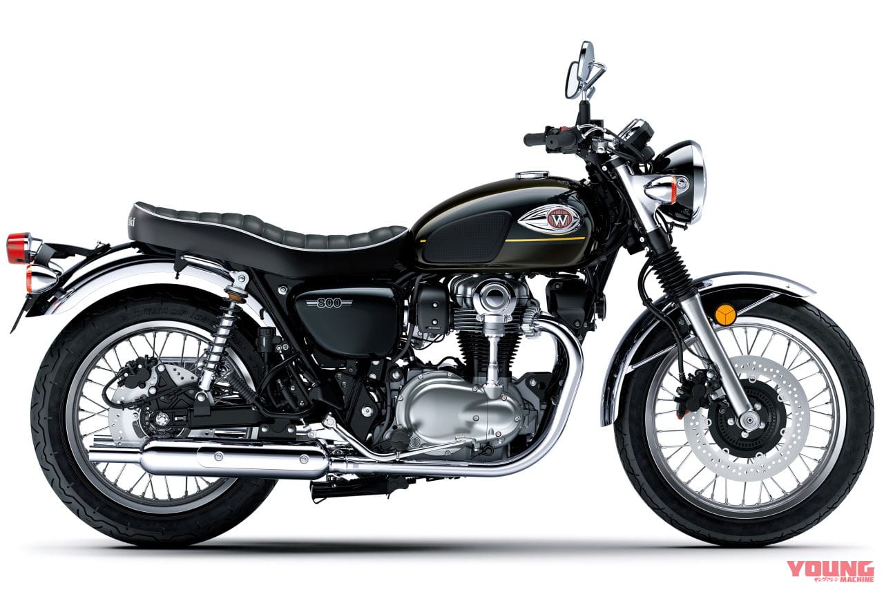 |最新中古相場もわかる! 人気バイク歴代モデル図鑑:カワサキW800【ゴールドストライプの2025年モデル】