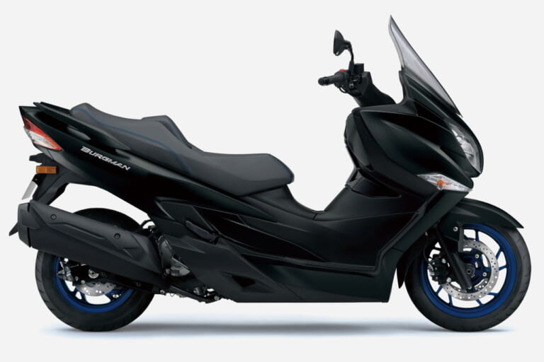 スズキ|バーグマン400|2024年モデル|スズキ「バーグマン400」が価格改定! トラクションコントロールシステム装備のビッグスクーター