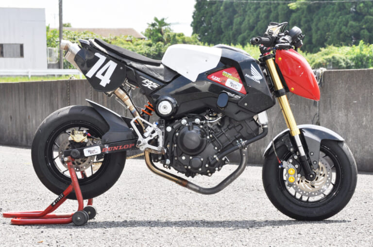 ホンダ グロム|250cc|エンジン換装|CBR250R|MC41|125ccグロムにCBR250R(MC41)エンジンを搭載した魔改造マシン、ドキドキしつつ乗ってみた!!