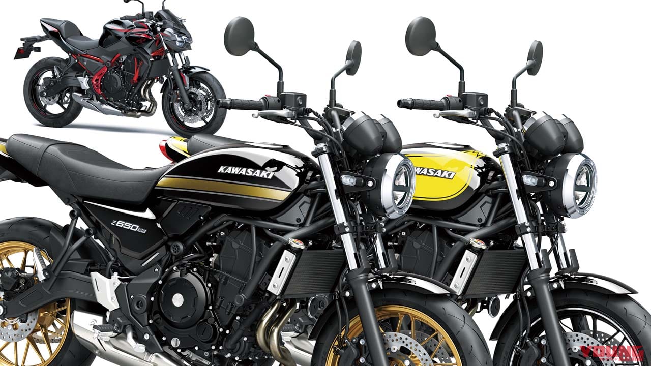 黒玉虫にグリーン&イエローボール! カワサキ「Z650RS」の2025年モデルが登場【海外】