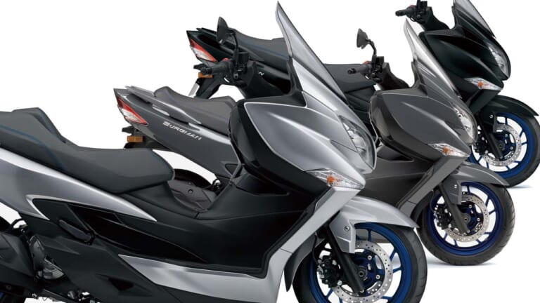 スズキ「バーグマン400」が価格改定! トラクションコントロールシステム装備のビッグスクーター