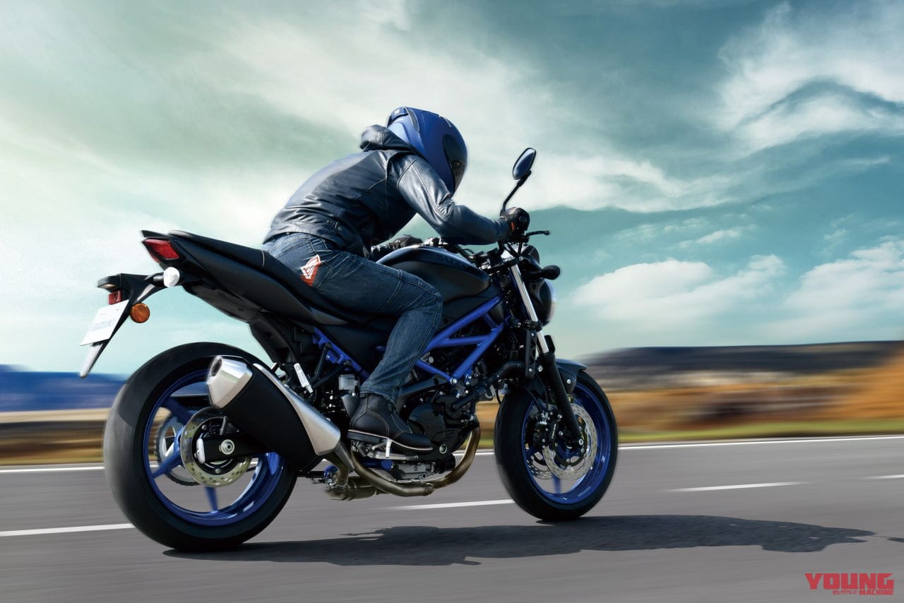 スズキ|SV650|欧州仕様|2024年モデル|スズキ「SV650」に新色登場! 新たにブルーフレーム&ホイールでスポーティな出で立ちへ