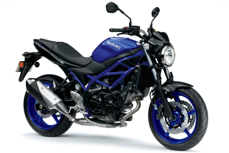 スズキ|SV650|欧州仕様|2024年モデル|スズキ「SV650」に新色登場! 新たにブルーフレーム&ホイールでスポーティな出で立ちへ