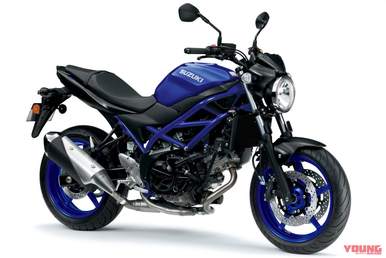 スズキ|SV650|欧州仕様|2024年モデル|スズキ「SV650」に新色登場! 新たにブルーフレーム&ホイールでスポーティな出で立ちへ