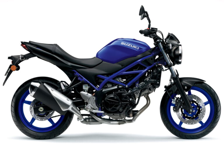 スズキ|SV650|欧州仕様|2024年モデル|スズキ「SV650」に新色登場! 新たにブルーフレーム&ホイールでスポーティな出で立ちへ