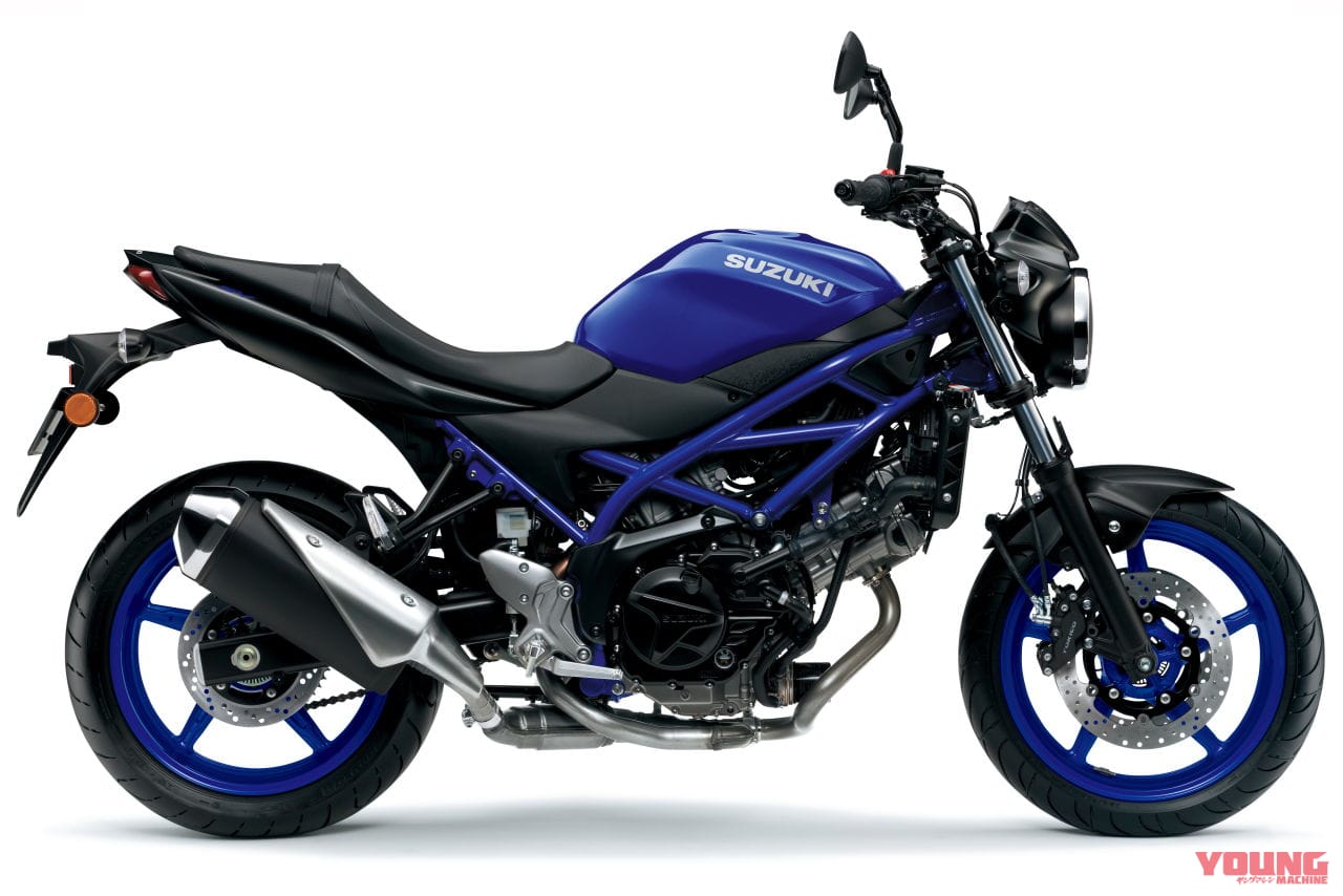 スズキ|SV650|欧州仕様|2024年モデル|スズキ「SV650」に新色登場! 新たにブルーフレーム&ホイールでスポーティな出で立ちへ