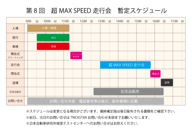 2024年もやります! TRICKSTARの人気イベント【超MAXSPEED走行会】の開催が決定!