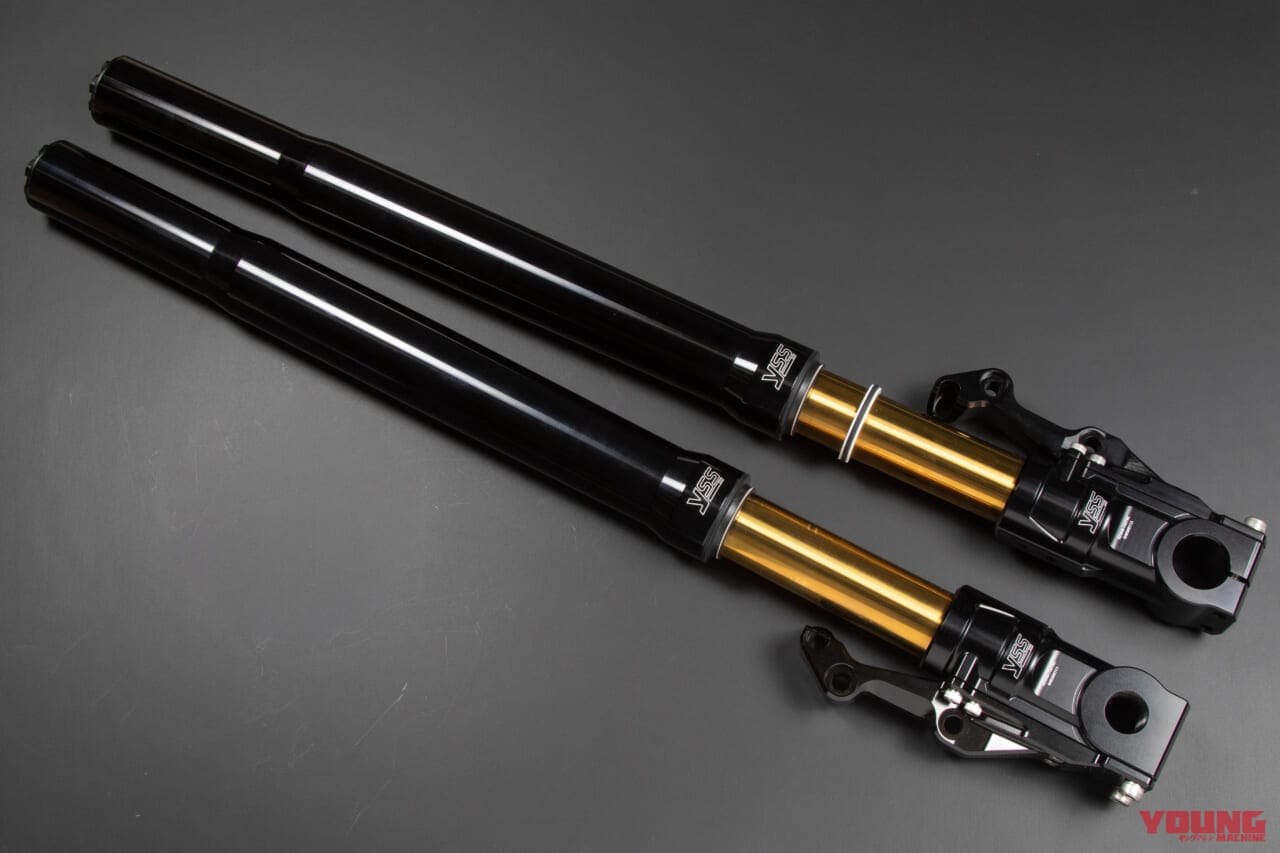YSS FLツーリングモデル用 倒立フォーク|充実した調整機構の追加でハンドリングが安定。YSS SUSPENSIONの選べるフロントサスたち!