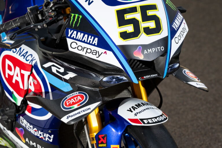 R1 with a new aero package|スーパーバイク世界選手権|新ウイングレット採用のスーパーバイク仕様! ヤマハR1に最新のエアロパッケージ投入で週末のレースへ