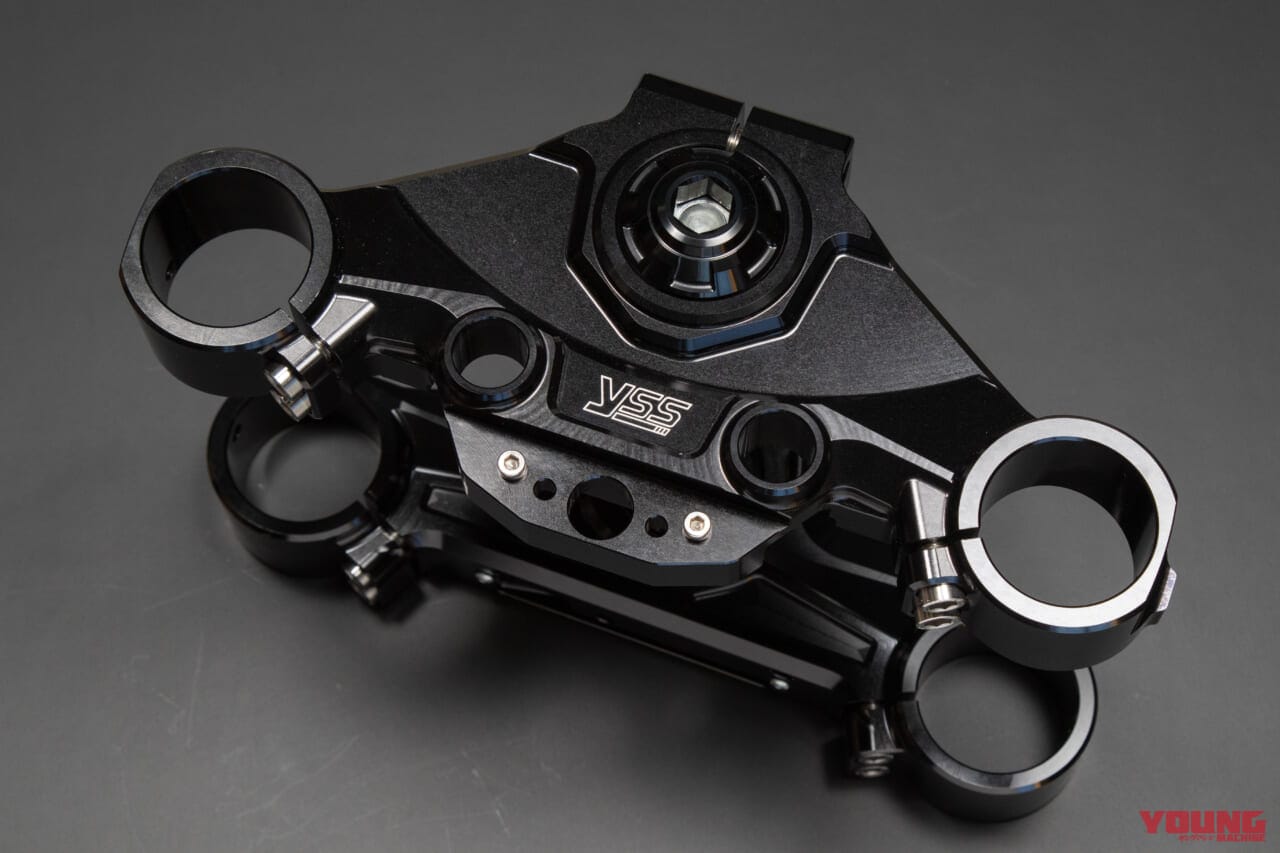 YSS FLツーリングモデル用 倒立フォーク用トリプルツリーキット|充実した調整機構の追加でハンドリングが安定。YSS SUSPENSIONの選べるフロントサスたち!