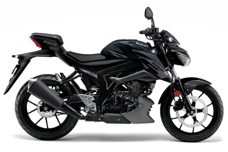 スズキ|イギリス仕様|GSX-S125|2024年モデル|スズキ「GSX-S125」に’80~’90年代オマージュのニューカラー! ブラックも赤の差し色で進化【海外】