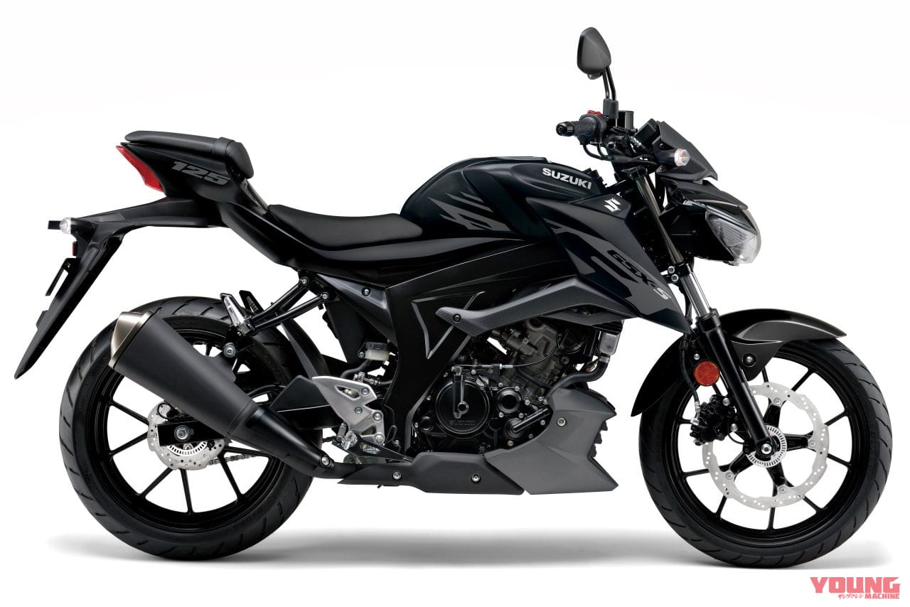 スズキ|イギリス仕様|GSX-S125|2024年モデル|スズキ「GSX-S125」に’80~’90年代オマージュのニューカラー! ブラックも赤の差し色で進化【海外】