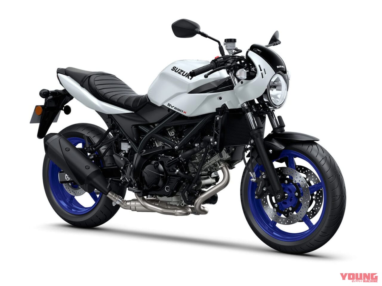 スズキ|SV650X|2025年モデル|欧州仕様|スズキ「SV650X」に新色ホワイト登場! ホイールは新たにブルーを採用【海外】