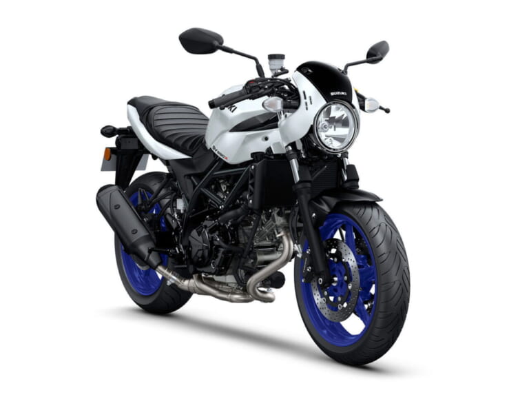 スズキ|SV650X|2025年モデル|欧州仕様|スズキ「SV650X」に新色ホワイト登場! ホイールは新たにブルーを採用【海外】