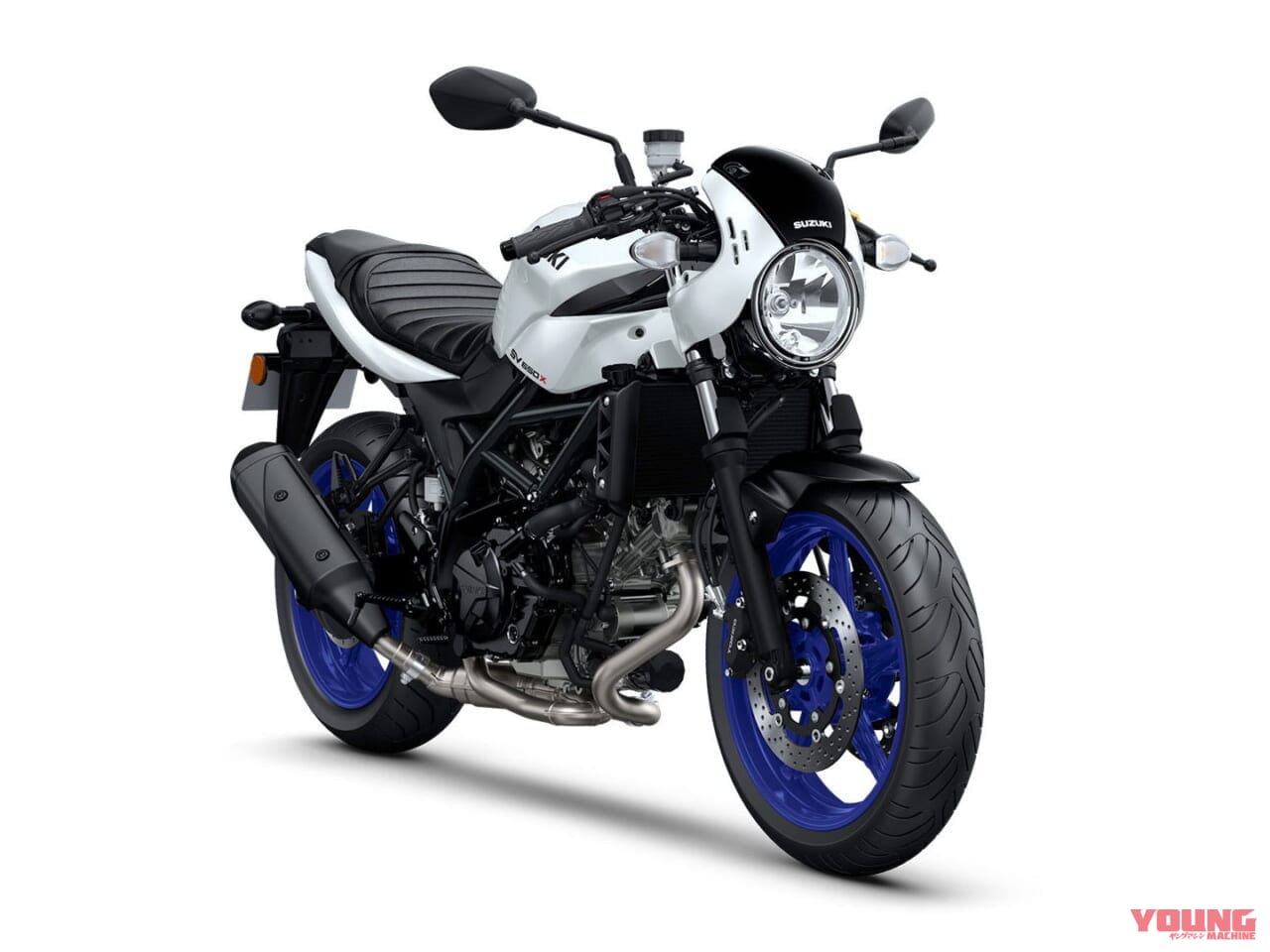 スズキ|SV650X|2025年モデル|欧州仕様|スズキ「SV650X」に新色ホワイト登場! ホイールは新たにブルーを採用【海外】
