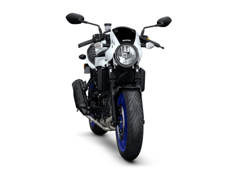 スズキ|SV650X|2025年モデル|欧州仕様|スズキ「SV650X」に新色ホワイト登場! ホイールは新たにブルーを採用【海外】