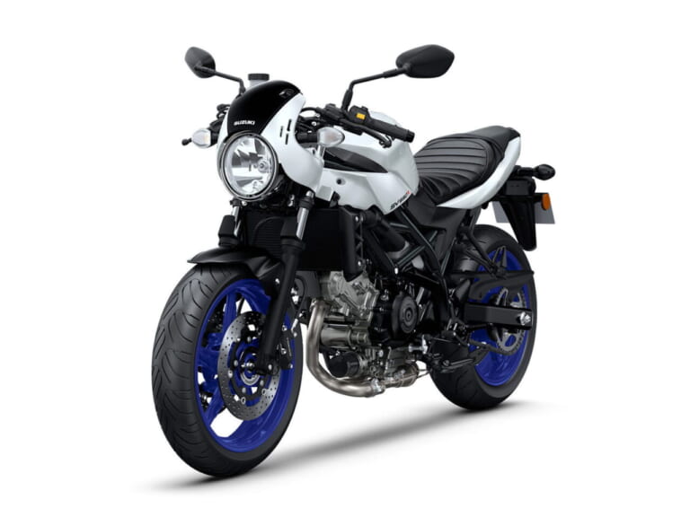 スズキ|SV650X|2025年モデル|欧州仕様|スズキ「SV650X」に新色ホワイト登場! ホイールは新たにブルーを採用【海外】