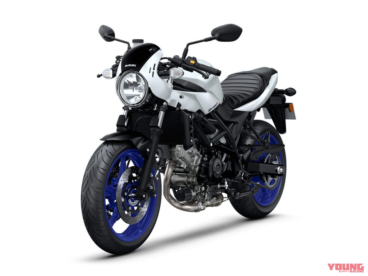 スズキ|SV650X|2025年モデル|欧州仕様|スズキ「SV650X」に新色ホワイト登場! ホイールは新たにブルーを採用【海外】