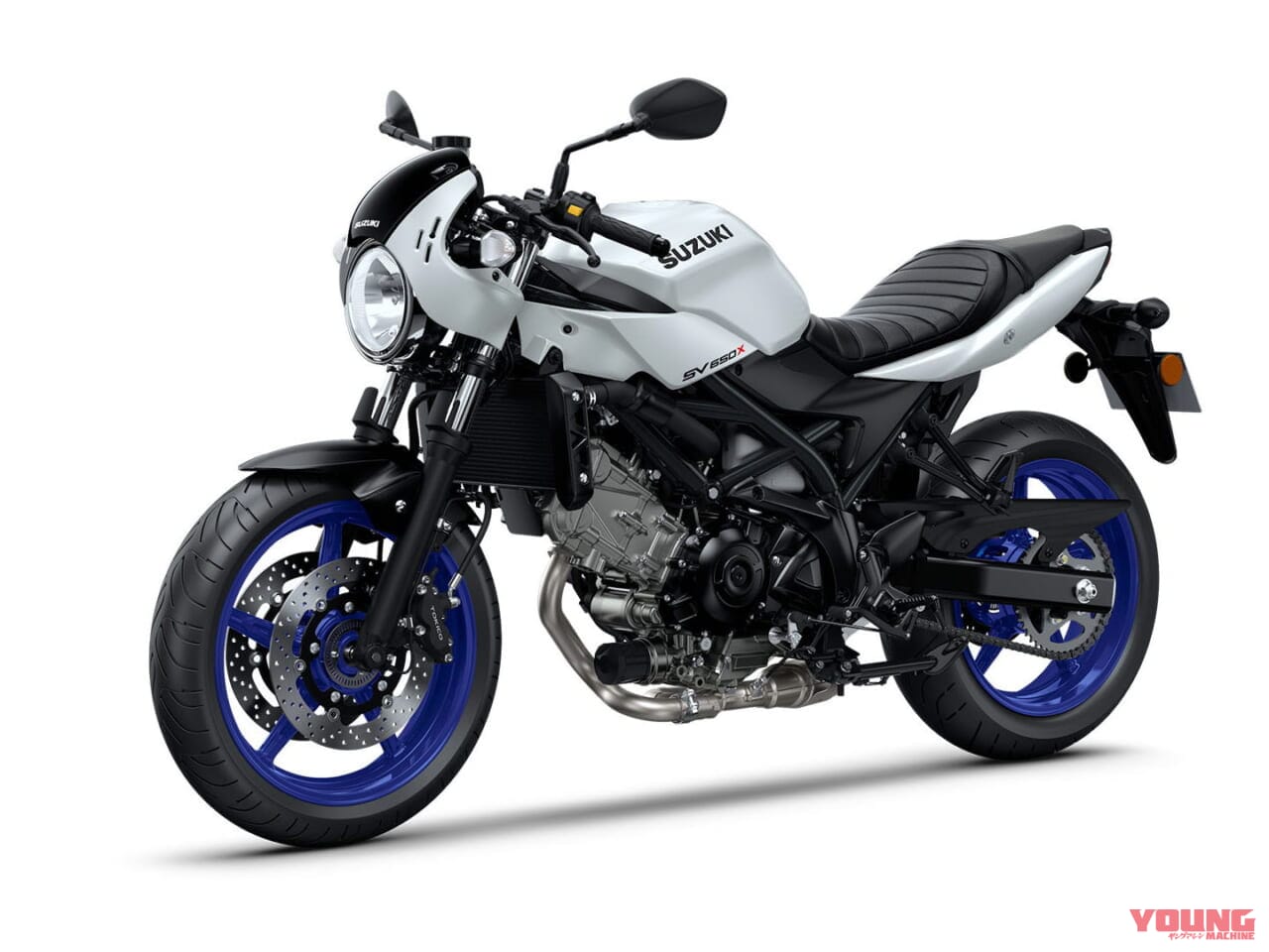スズキ|SV650X|2025年モデル|欧州仕様|スズキ「SV650X」に新色ホワイト登場! ホイールは新たにブルーを採用【海外】