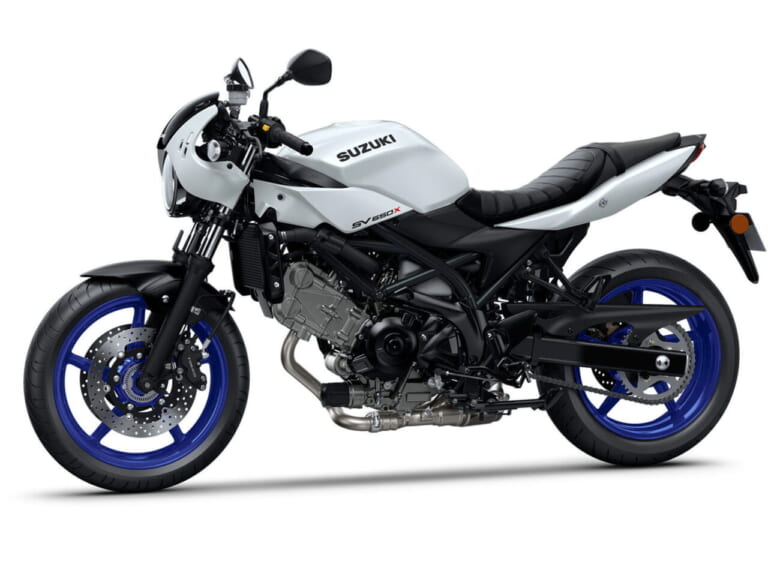 スズキ|SV650X|2025年モデル|欧州仕様|スズキ「SV650X」に新色ホワイト登場! ホイールは新たにブルーを採用【海外】
