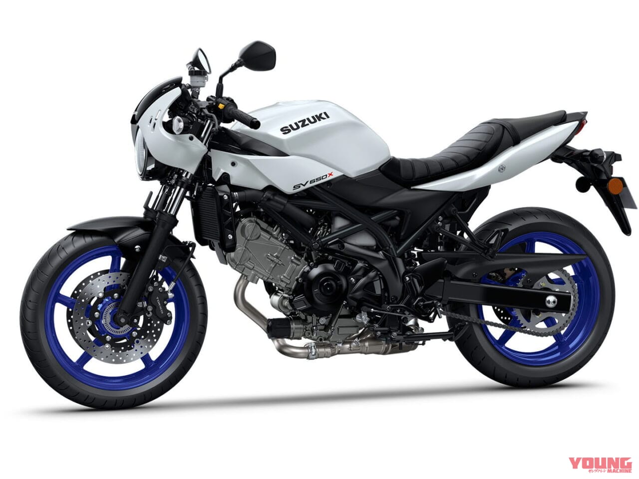 スズキ|SV650X|2025年モデル|欧州仕様|スズキ「SV650X」に新色ホワイト登場! ホイールは新たにブルーを採用【海外】
