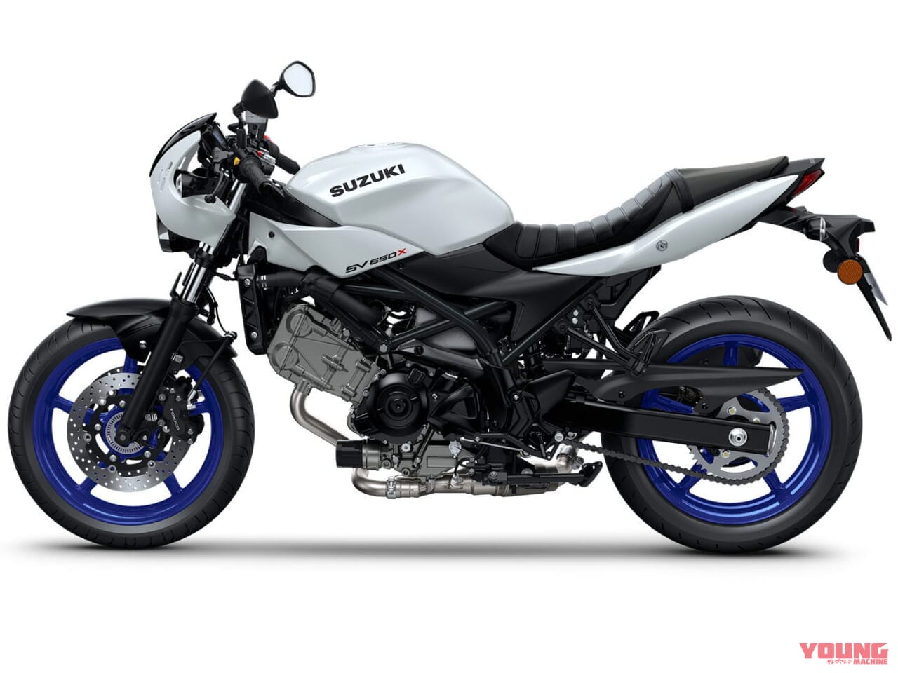スズキ|SV650X|2025年モデル|欧州仕様|スズキ「SV650X」に新色ホワイト登場! ホイールは新たにブルーを採用【海外】