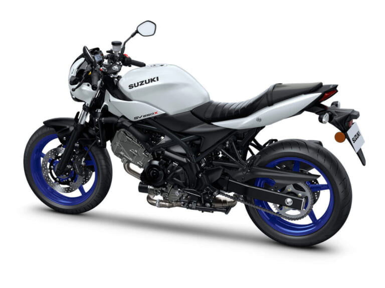 スズキ|SV650X|2025年モデル|欧州仕様|スズキ「SV650X」に新色ホワイト登場! ホイールは新たにブルーを採用【海外】