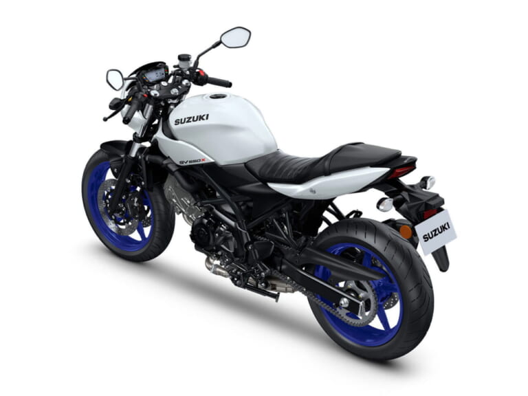 スズキ|SV650X|2025年モデル|欧州仕様|スズキ「SV650X」に新色ホワイト登場! ホイールは新たにブルーを採用【海外】