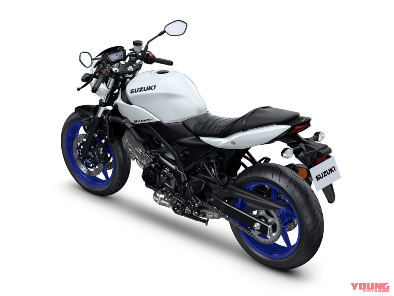 スズキ|SV650X|2025年モデル|欧州仕様|スズキ「SV650X」に新色ホワイト登場! ホイールは新たにブルーを採用【海外】