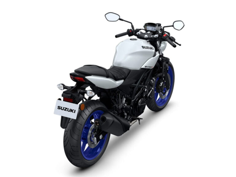 スズキ|SV650X|2025年モデル|欧州仕様|スズキ「SV650X」に新色ホワイト登場! ホイールは新たにブルーを採用【海外】