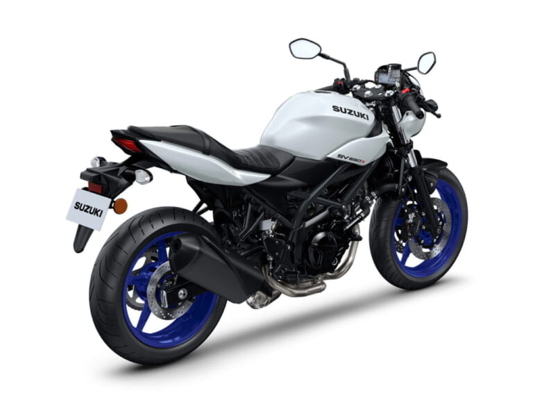 スズキ|SV650X|2025年モデル|欧州仕様|スズキ「SV650X」に新色ホワイト登場! ホイールは新たにブルーを採用【海外】