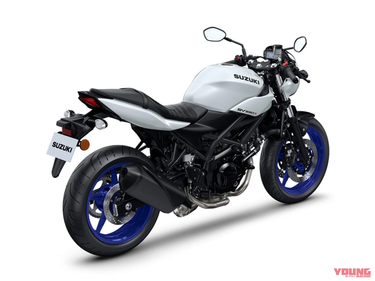 スズキ|SV650X|2025年モデル|欧州仕様|スズキ「SV650X」に新色ホワイト登場! ホイールは新たにブルーを採用【海外】