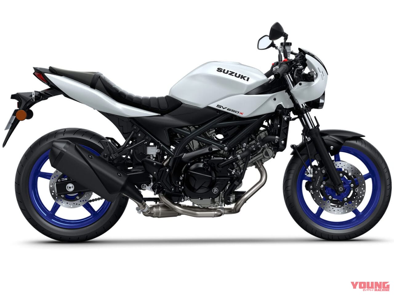 スズキ|SV650X|2025年モデル|欧州仕様|スズキ「SV650X」に新色ホワイト登場! ホイールは新たにブルーを採用【海外】