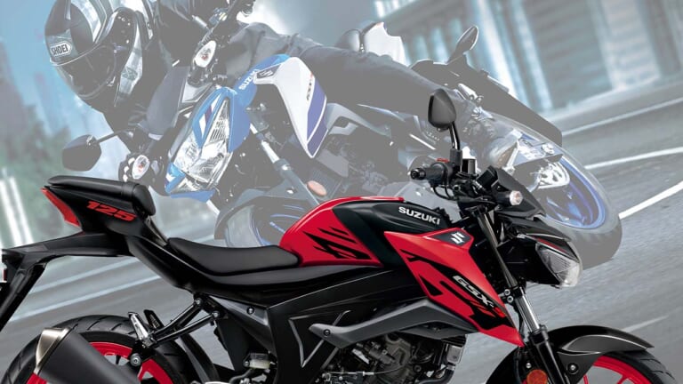 スズキ「GSX-S125」に’80~’90年代オマージュのニューカラー! ブラックも赤の差し色で進化【海外】