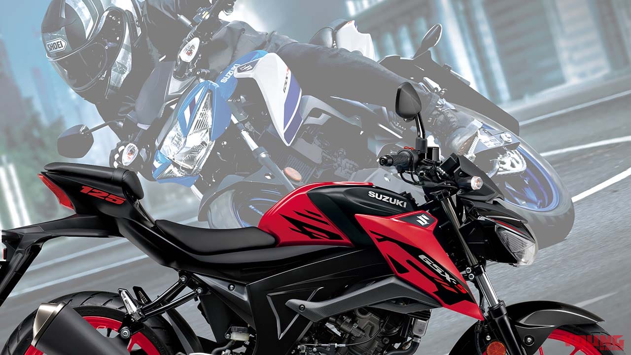 スズキ「GSX-S125」に’80~’90年代オマージュのニューカラー! ブラックも赤の差し色で進化【海外】