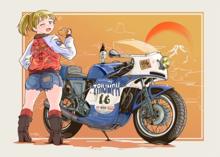 「”好き”への共感が良縁をつなぐ」イラストレーターすらくすさんのバイクライフ