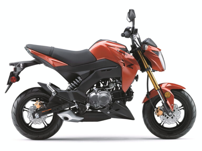 カワサキ|Z125プロ|北米仕様|2025年モデル|カワサキ「Z125プロ」2025年モデル登場! カモ柄に金のサスペンション、さらにホイールも塗り分け【海外】