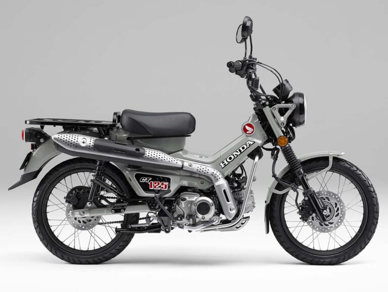 2025 HONDA CT125 HUNTER CUB パールスモーキーグレー|ホンダCT125ハンターカブ〈いま国内で買える新型バイクカタログ|原付二種(125-51cc)〉