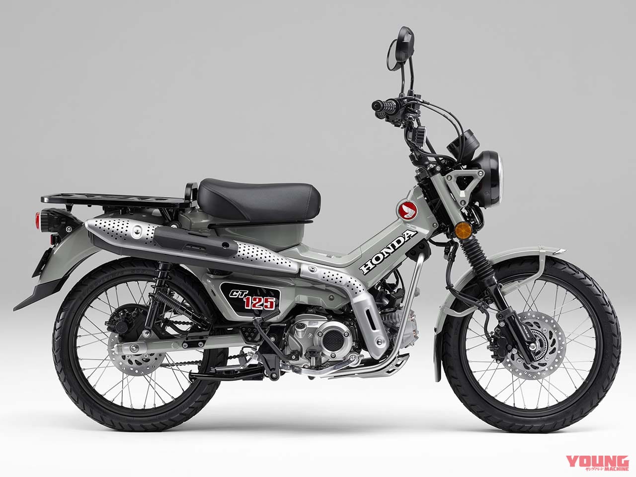 2025 HONDA CT125 HUNTER CUB パールスモーキーグレー|ホンダCT125ハンターカブ〈いま国内で買える新型バイクカタログ|原付二種(125-51cc)〉