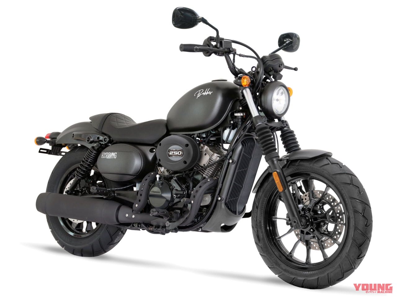 ヒョースン|GV250S Bobber(ボバー)|独尊の水冷V型2気筒クルーザーに待望の250が登場! ヒョースン「GV250」シリーズ3機種を一挙発売