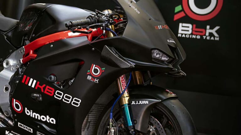 【速報】BbKRTがヘレスサーキットでビモータ「KB998」を初公開！ 2025年シーズンのスーパーバイク世界選手権に向け