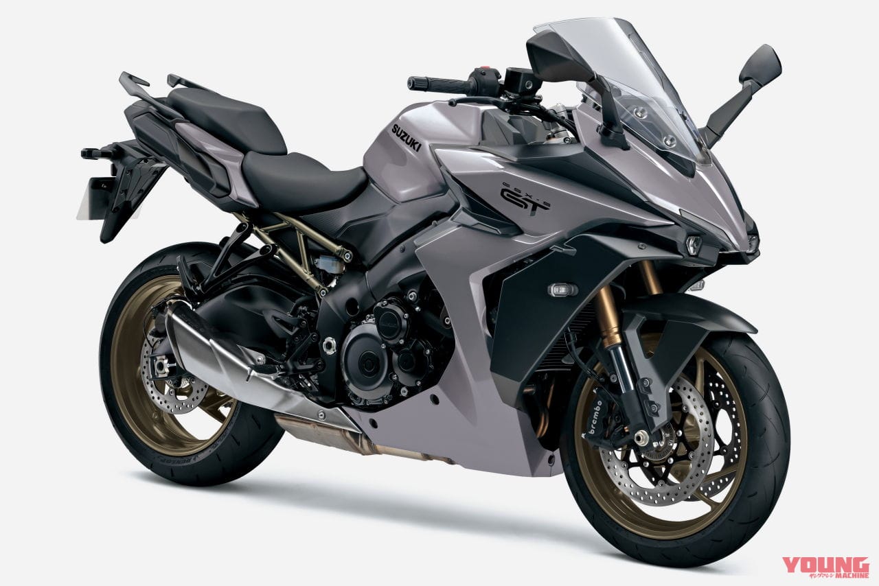 |スズキが「GSX-S1000GT」の’25年モデルを発表! 新色は鮮やかなブルー、ブロンズホイール採用のグレー