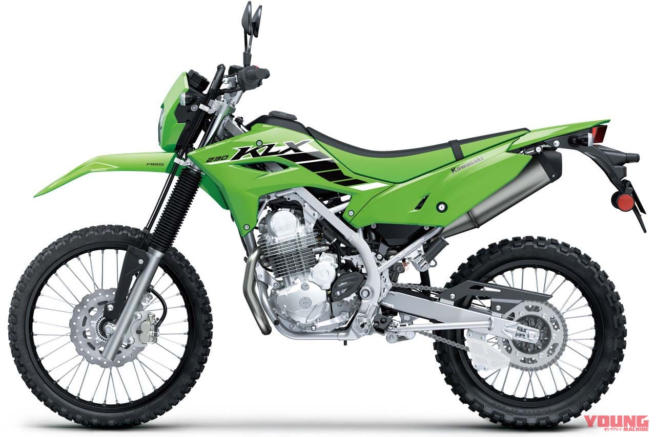 2025 KAWASAKI KLX230|ライムグリーン|カワサキKLX230シリーズ〈いま国内で買える新型バイクカタログ|軽二輪(250-126cc)〉