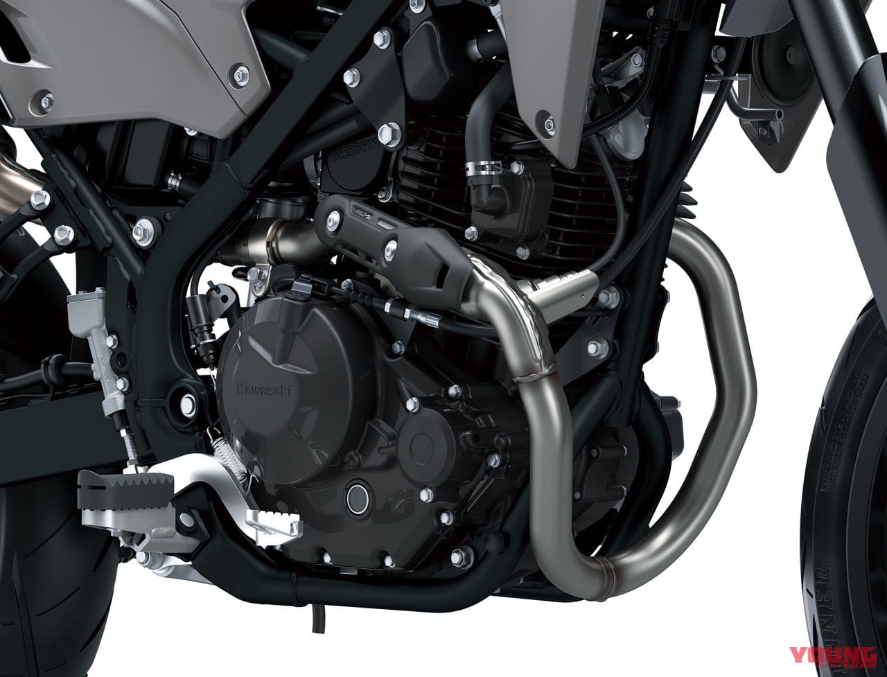 カワサキ|KLX230SM|2025年モデル|カワサキ新型「KLX230SM」登場! フレームと足まわりを再設計、デザイン刷新&スマホ接続機能をゲット