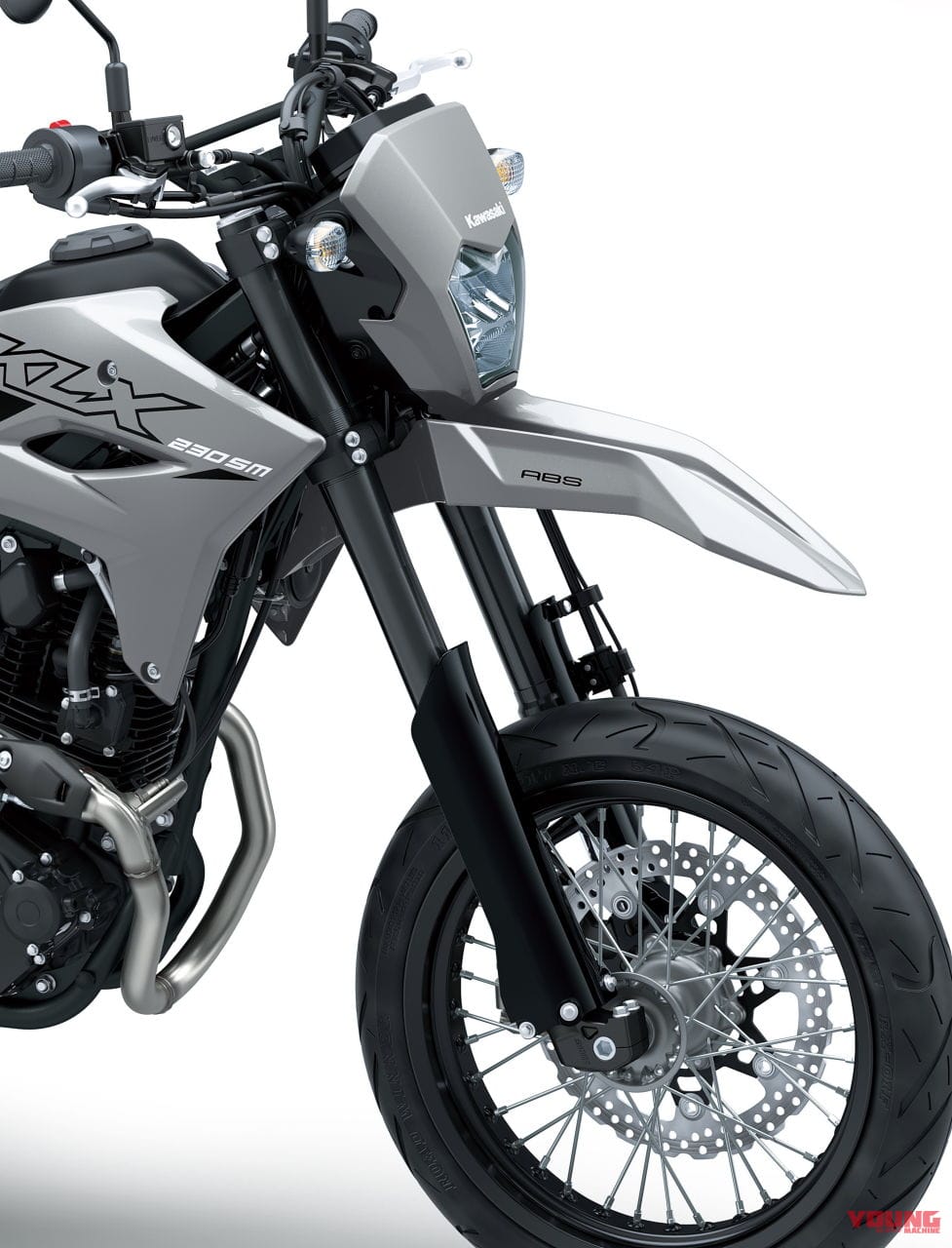 カワサキ|KLX230SM|2025年モデル|カワサキ新型「KLX230SM」登場! フレームと足まわりを再設計、デザイン刷新&スマホ接続機能をゲット