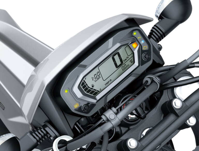 カワサキ|KLX230SM|2025年モデル|カワサキ新型「KLX230SM」登場! フレームと足まわりを再設計、デザイン刷新&スマホ接続機能をゲット