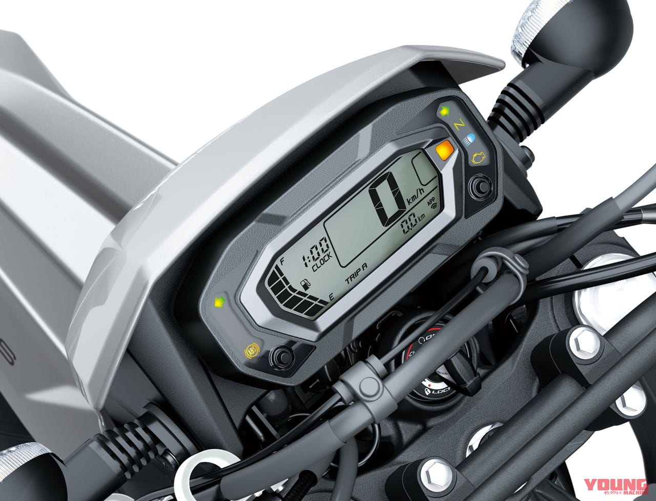 カワサキ|KLX230SM|2025年モデル|カワサキ新型「KLX230SM」登場! フレームと足まわりを再設計、デザイン刷新&スマホ接続機能をゲット